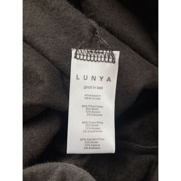 NEW Lunya Dreamy Alpaca Fleece High Rise Relaxed Jogger Crop Pants Raw Hem Sz XS - Picture 4 of 5